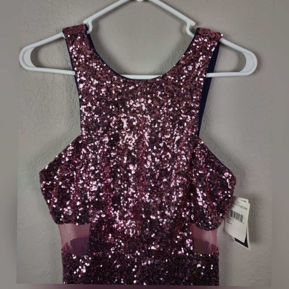 Dear Moon Ombre Sequin Sleeveless Bodycon Sheath Dress Size 7 Flawed - Picture 13 of 16